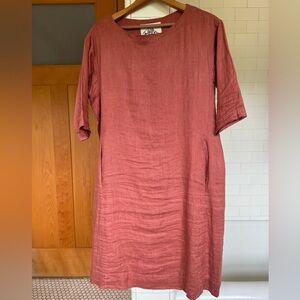 Sugar Candy Mountain linen dress size M